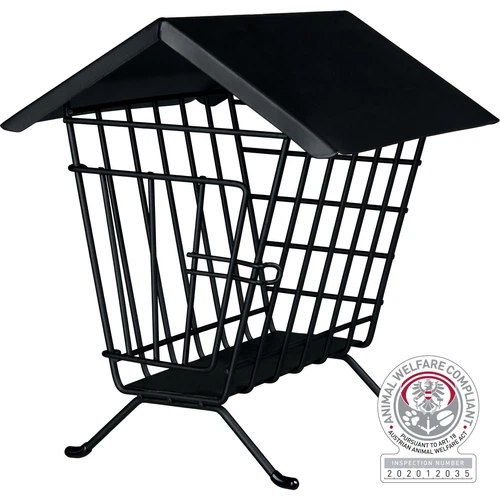 Heuraufe mit Deckel Anschrauben Salatraufe Gemüseraufe Kaninchen Meerschweinchen - Bild 3 von 3