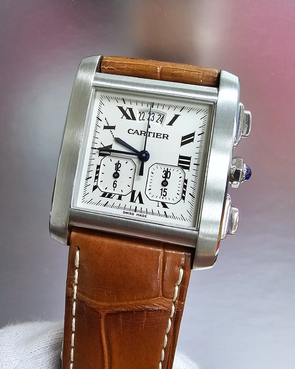 CARTIER Tank Francaise XXL Chronoreflex 28MMX30MM Men's Watch