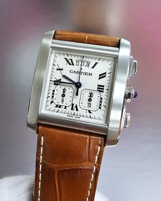 CARTIER Tank Francaise XXL Chronoreflex 28MMX30MM Men's Watch