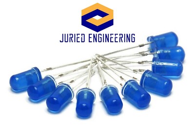 25 x Blue LED 5mm Round Wide Angle Diffused LED Light Emitting Diode Bright PCB