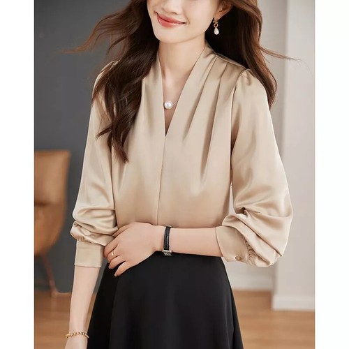 Chemisier Femme Élégant en Soie Luxe pour Travail ou Sortie