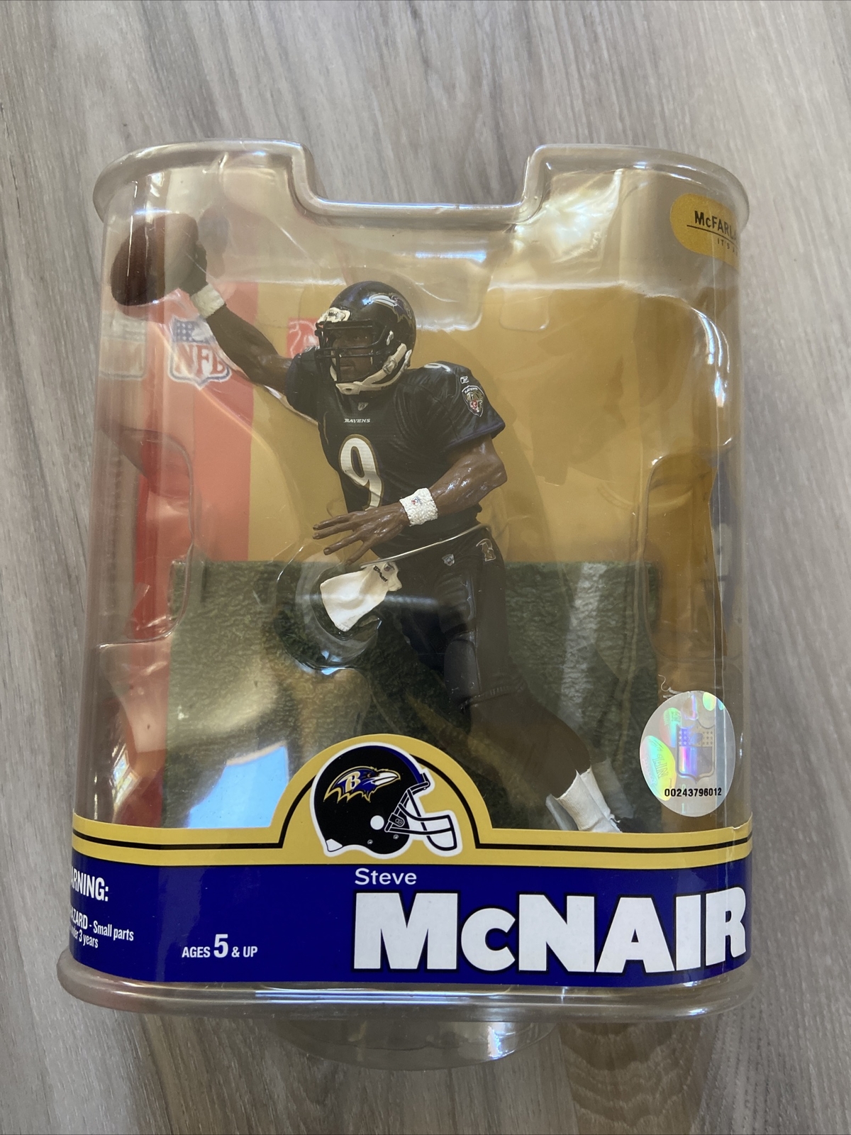 McFarlane Series 16 NFL Steve McNair Ravens Black Jersey Action Figure