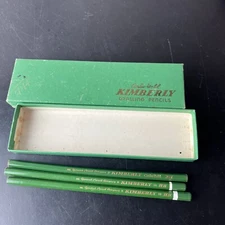 3x Vintage Pencil Kimberly Caron-World General Pencil Company 2H HB With Box