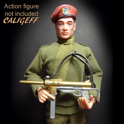 Vintage 70s Adventure Team Mike Power / Action Man Sabotage ~ Grease Gun ~GI Joe