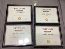  SZ 8.5x11 Picture Frame For Certificate Home Office Decor 4 Pack 