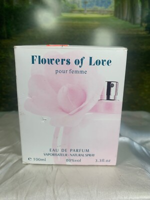 FLOWERS OF LOVE POUR FEMME BY AMATIAS 100ML EDP SPRAY (NEW WITH BOX)