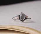 Labradorite & Pink Opal Women Ring 925 Sterling Silver Ring Engagement Gift Ring