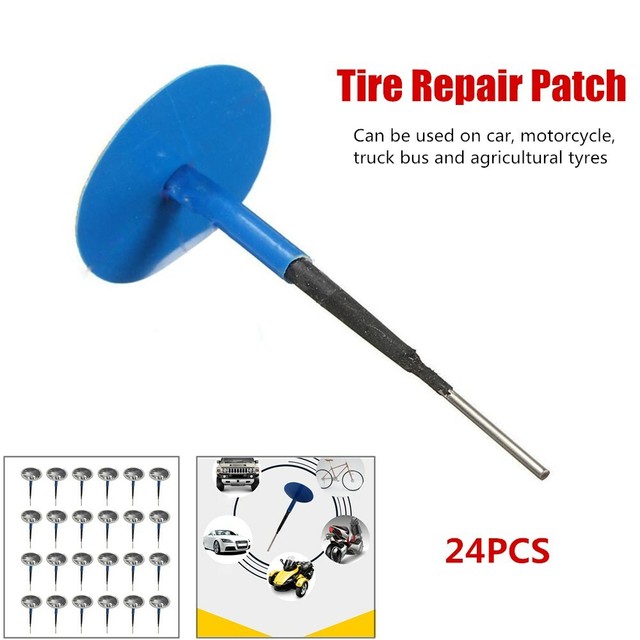 24*Car Truck Tire Tyre Puncture Repair Wired 6mm Plug Mushroom Patch