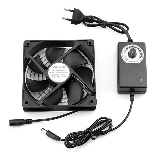 120mm x 25mm 110V 220V AC Powered Cooling Fan With Speed Controller 5V -12V - Bild 25 von 27