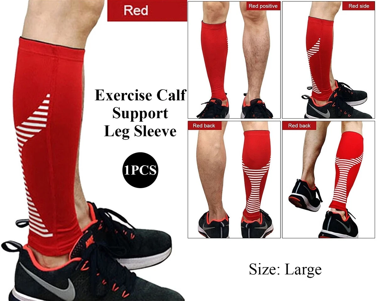 Calf Compression Sleeve Support Leg Exercise Shin Splints Sports