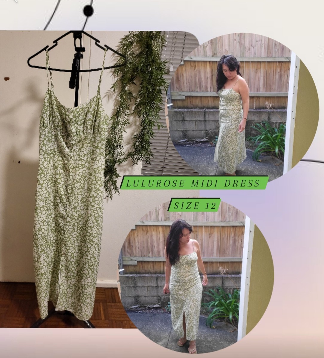 lulu and rose green dress Lulu Mini Dress