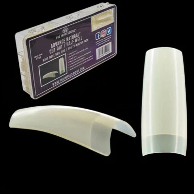 Pro Impressions Advance Natural® Cut Out / Half Well Nail Tips