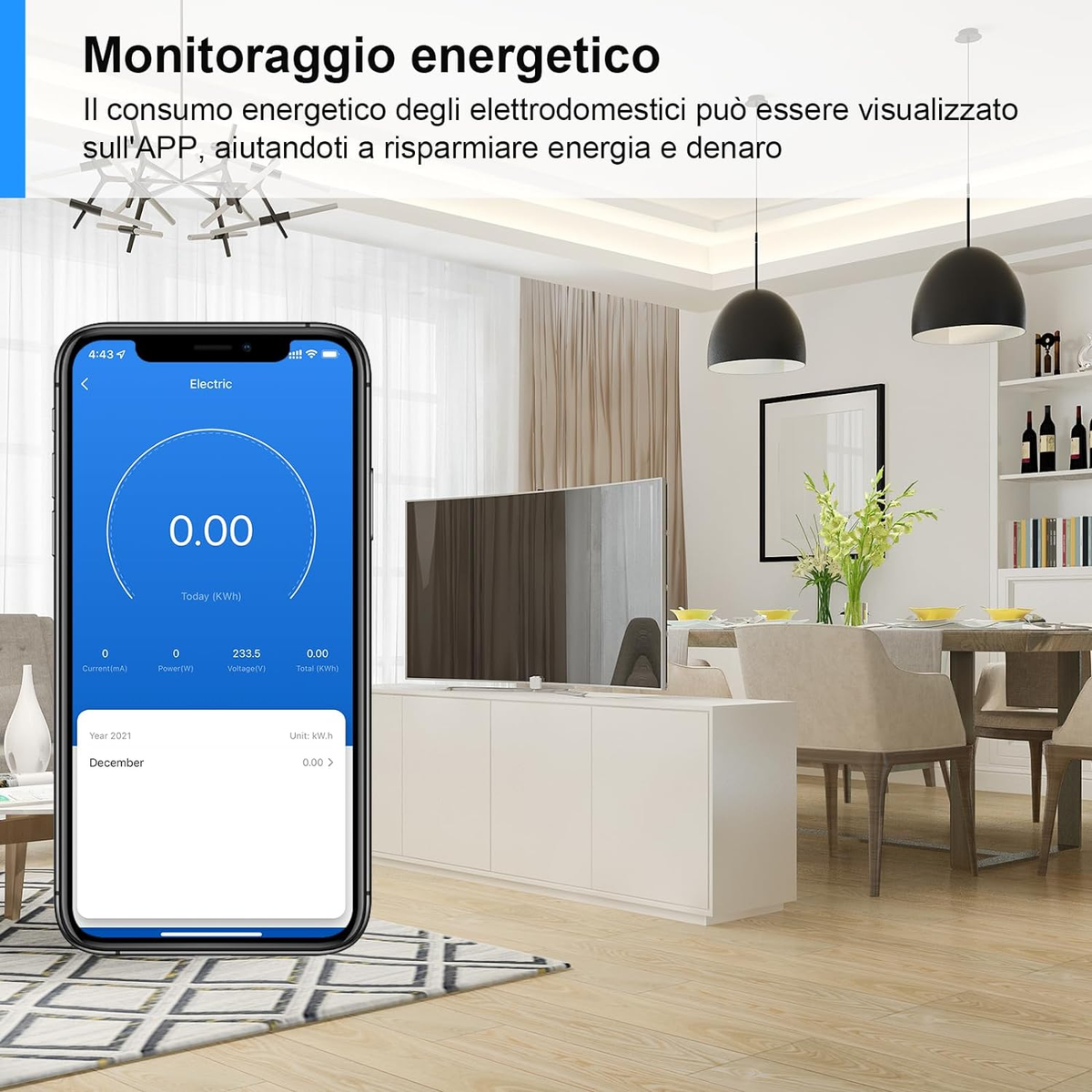 TP-Link Tapo P110 Presa Intelligente con Monitoraggio Energia smart