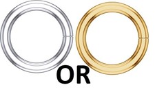 14K Solid Gold Round Open Jump Rings 26 Gauge .40mm Chain Ends Range 1.6-2mm ID