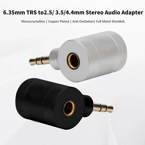 4.4mm Balanced T-Shaped Female to 2.5/3.5mm TRS Male Plug HiFi Headphone Adapter - Picture 5 of 21
