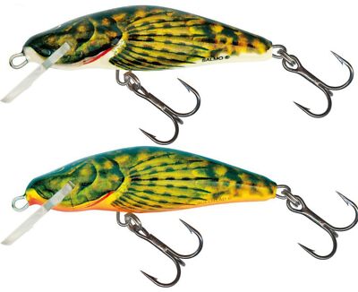 Salmo Bullhead Kunstköder - 2 Wobbler 6cm 8g sinkend, Spinnköder für Barsch