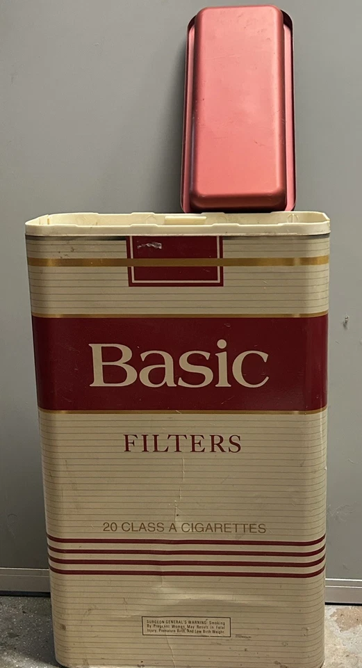 老式基本烟草品牌塑料垃圾桶烟灰缸 21" X 12" — 第 4/4 张图片