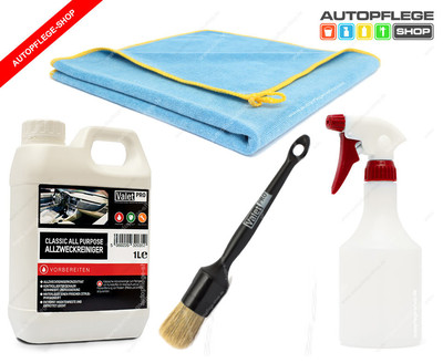 ValetPRO Classic All Purpose Cleaner 1L + Pinsel + Microfasertuch + Sprühflasche