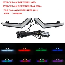 2PCS Front LED Signature RGB Lights for Can-Am Defender & Defender Max 2020+