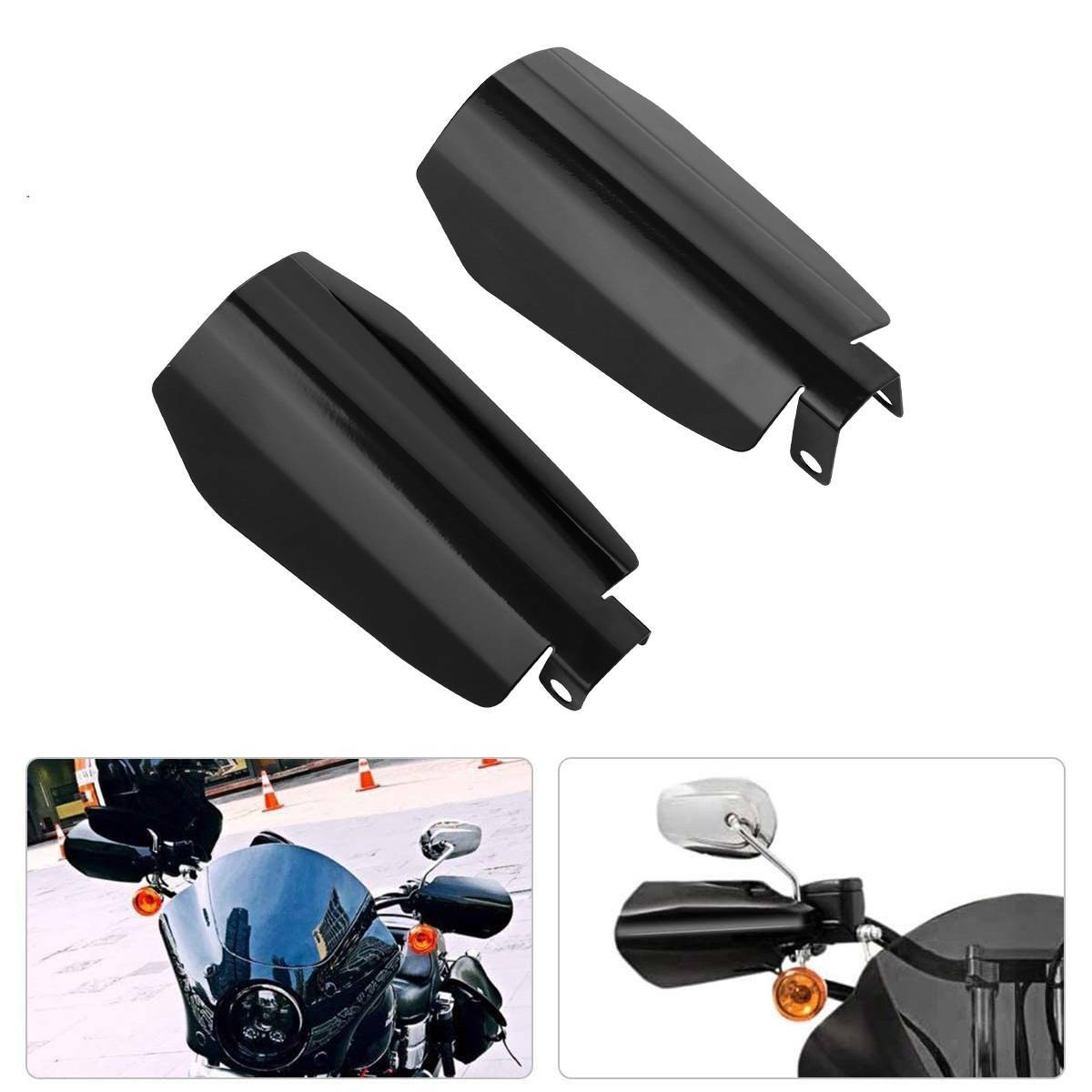 Gross Black Coffin Cut Hand Guards Fit for Harley Electra Road Glide
