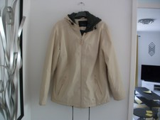 Bon Prix At Freemans Womens Cream Hooded Anorak With Grey Fleece Lining Gc
