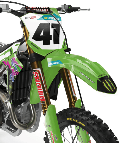 Se adapta a Kawasaki KX450F (2024-2025) y KX250F (2025) kit gráfico calcomanías kxf kx - Imagen 3 de 6