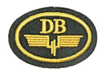 1 Aufn&auml;her Deutsche Bundesbahn f&uuml;r Dienstsakko.  Gr&ouml;&szlig;e 8 x 5,5 cm
