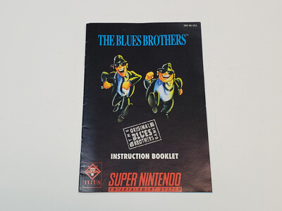 Blues Brothers, The Super Nintendo SNES Box & Manual Only *wear | eBay