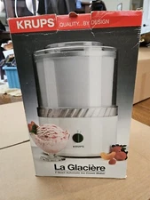 KRUPS LA GLACIERE ONE QUART AUTOMATIC ICE CREAM MAKER 337 - NEW in OPEN BOX!