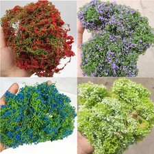 2PC Shrubs Flower Clusters Vines HO/OO Scale Miniatures Landscape Plant Scenery
