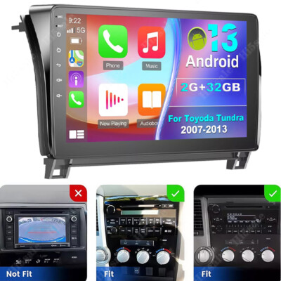 Android 13 Car Stereo Radio GPS BT Carplay For Toyota Tundra 07-13 Sequoia 08-19