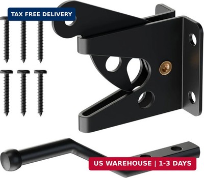 Self-Locking Heavy-Duty Gate Latch: Automatic Gravity Lever Type for Wooden Fenc