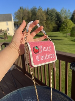 Juicy Couture Sweet Juicy WOS Pearl Handle Crossbody - Pink