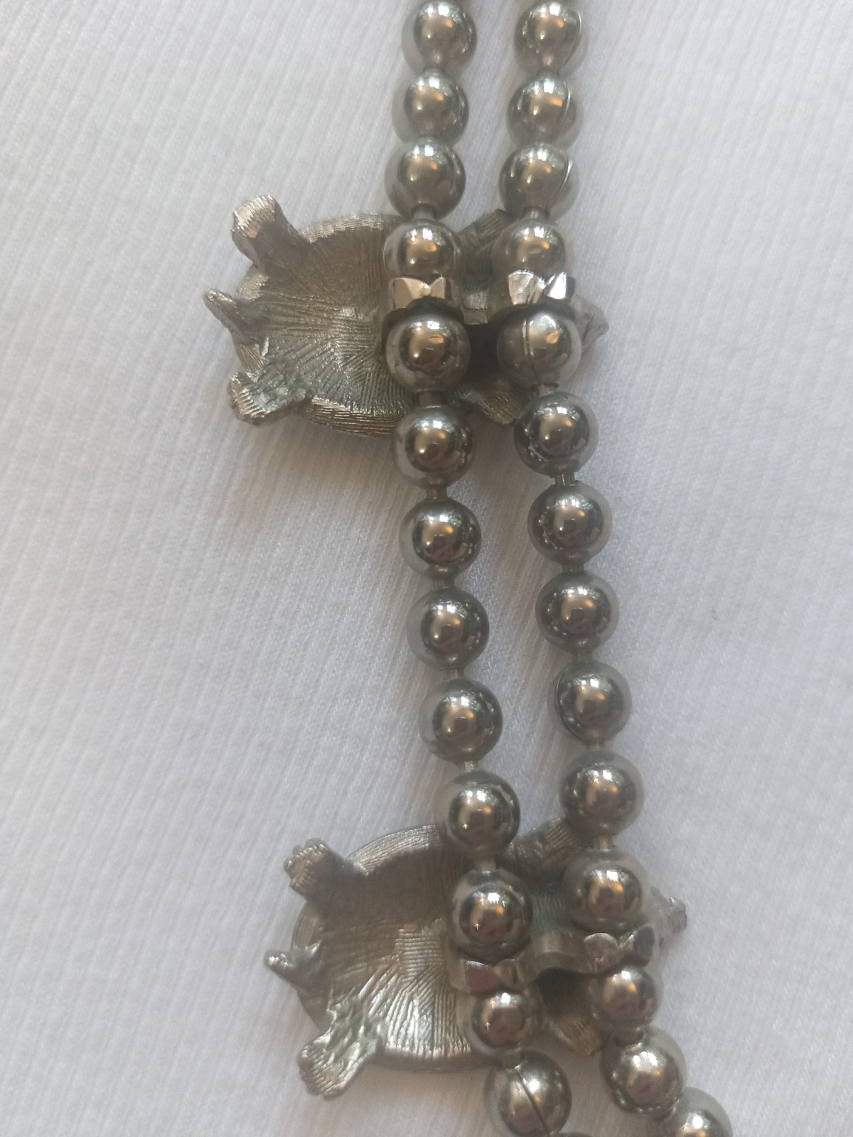 Turtle Blue Enamel Silvertone Statement Necklace - image 9