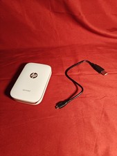 HP X7N07A Sprocket 100 Portable Pocket Photo Printer, Connects Powers On Charges