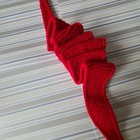 Sophie Scarf Bright Red Gift Ready Neck Warmer Handknit Women Neckerchief — photo 8