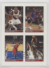 2005 Topps Bazooka 4-on-1 Stickers Travis Outlaw Jason Hart Morris Peterson 0x1