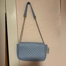 NWT Blue Quilted Chain Shoulder Bag