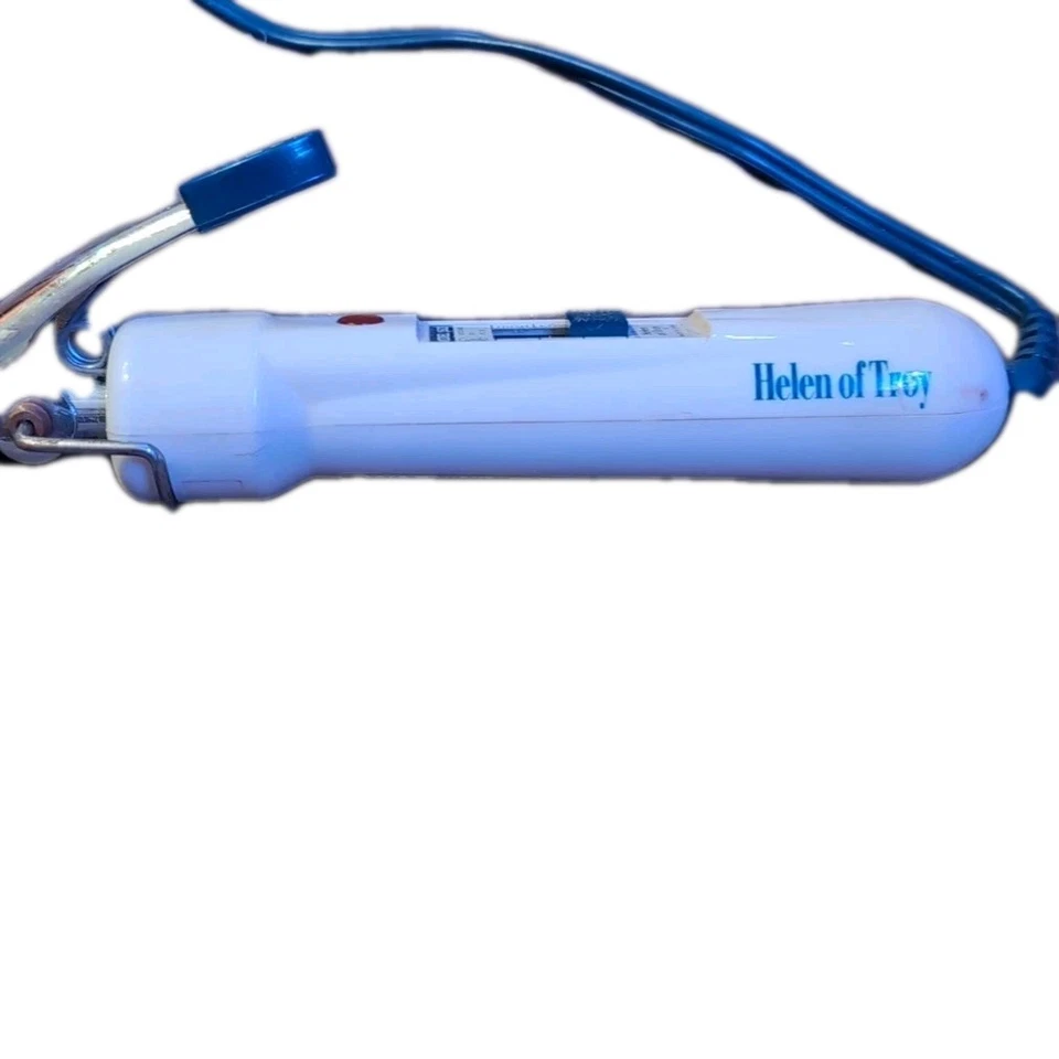 Helena de Troya Azul y Blanco Modelo 1503 Rizador Pequeño Barril Para Rizo Pequeño Foto 3 de 4