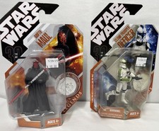 2x Star Wars 30th Anniversary SAGA Legends Clone Trooper Officer  Darth Maul