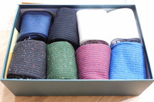NEW  8 Pack GIFT BOX, Men's BOMBAS Assorted Colors  Socks; Size Large 