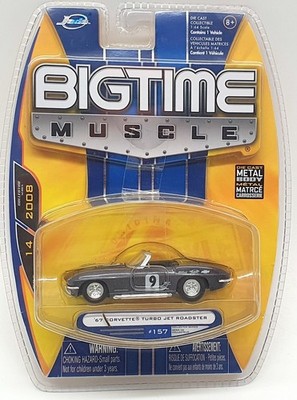 Jada Maßstab 1:64 Modellauto 12006 - 1967 Corvette Turbo Jet Roadster - grau