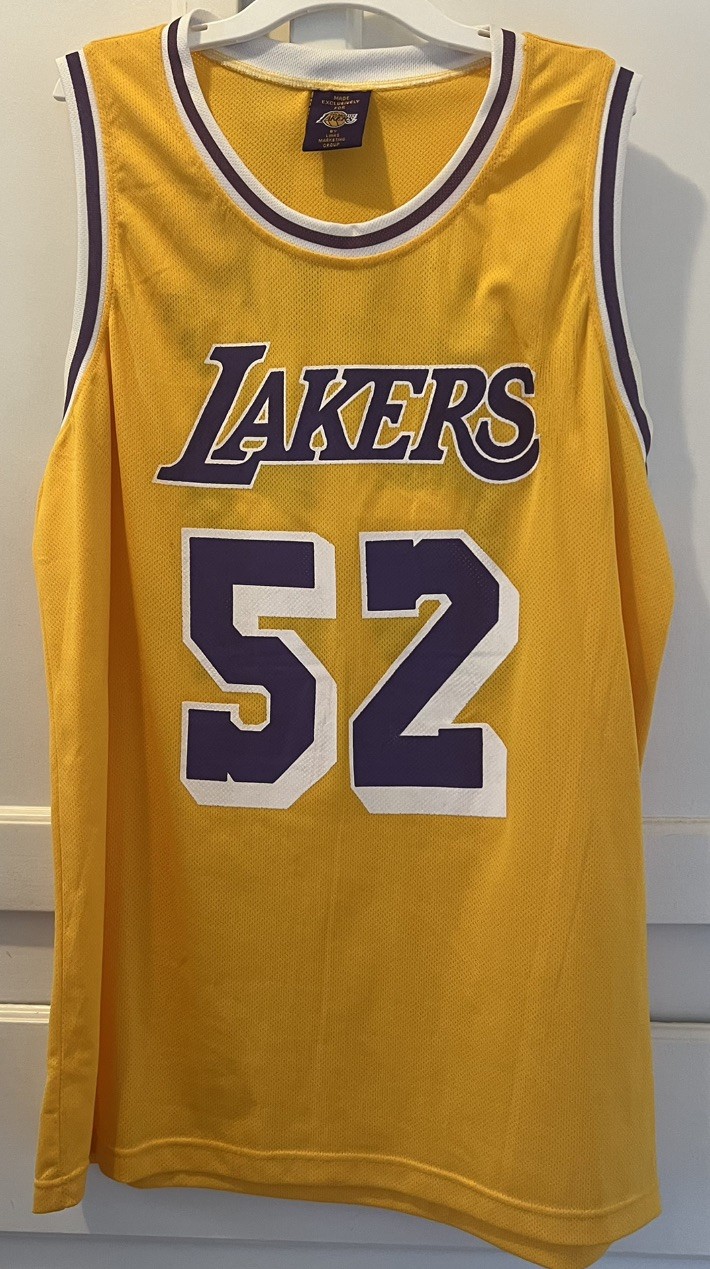 Los Angeles Lakers Jamal Wilkes #52 Retirement Ceremony SGA Links Jersey Size XL