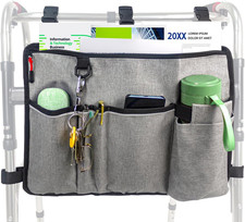 Walker Bag Basket with Cup Holder,Walker Accessories,Walker Basket for Folding