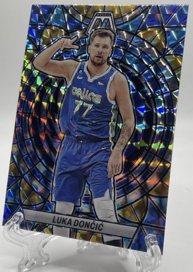 Luka Doncic 2022-23 Mosaic Stained Glass Case Hit SSP #6