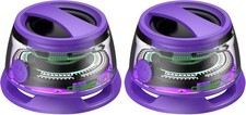 2 Altavoces Bluetooth Magnéticos Púrpura G200 Mini Portátil RGB Luz Mostrar Sonido 3D