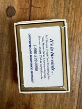 Vintage Citicorp Advertising Playing Cards Gemaco Poker Plastic Coated
