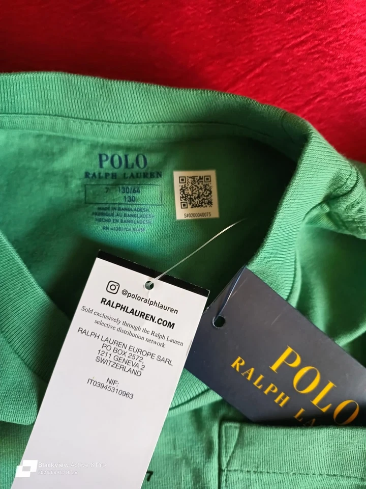 Polo Ralph Lauren. T-shirt avec Poche 7 ans. Vert. - Photo 3/4