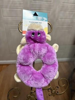 Zippy Paws Pink Monkey Dog Toy w/7 Squeakers 11” | eBay