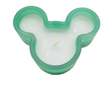 Disney Mickey Mouse  non scented candle green unused collectible